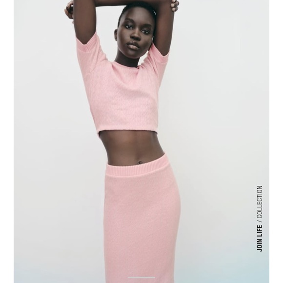 Zara | Dresses | Zara Cable Knit Midi 